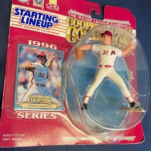 Vintage Philadelphia Phillies Steve Carlton Staring Lineup Figure with Card